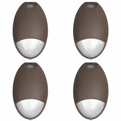 12W LED Security Wall Pack Light, 70W Metal Halide Equivalent, 960 Lumens, 5000K Daylight, 100-277V, Built-In Photocell, Emergency Battery Backup, UL Listed, IP65