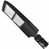 200W/240W/300W Selectable LED Parking Lot Light, Up to 42,000 Lumens, 5000K Daylight, Type III/Type V Distribution, 120-277V, 1,000W Metal Halide Equivalent, 0-10V Dimmable, IP65 Waterproof, Bronze Housing, UL & DLC Certified, 5-Year Warranty