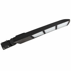 450W LED Shoebox Parking Lot Light, 58,500 Lumens, 1,500W Metal Halide Equivalent, 3000K/4000K/5000K CCT Selectable, Type III Distribution, 100-277V AC, 0-10V Dimmable, Bronze Housing, Slipfitter Mount, IP65, UL & DLC Certified