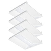 2x2 FT LED Troffer Panel Light, 15W-40W Selectable Wattage, 3500K/4000K/5000K/5700K/6500K Selectable Color Temperature, 0-10V Dimmable, Up to 5,200 Lumens, Commercial Ceiling Light Fixture