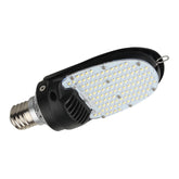 75W E39 LED Retrofit Lamp, 9,750 Lumens, 130 LM/W, 5000K, 120-277V AC, Rotatable E39 Mogul Base, 120° Beam Angle, Built-In Cooling Fan, Die-Cast Aluminum Housing, UL/cUL Listed, DLC Listed, Ballast Bypass, 5-Year Warranty