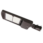 200W/240W/300W Selectable LED Parking Lot Light, Up to 45,000 Lumens, 3000K/4000K/5000K CCT Selectable, Type III Distribution, 120-277V, 1,000W Metal Halide Equivalent, 0-10V Dimmable, IP65 Waterproof, Bronze Housing, UL & DLC Certified, 5-Year Warranty