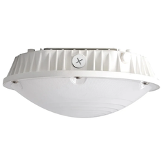 V3 Oval LED Parking Garage Light, 30W/40W/60W Selectable, Up to 9,000 Lumens, 3CCT 3000K/4000K/5000K, Motion Sensor Ready, DLC Premium, 120-277V AC, Commercial LED Garage Ceiling Light, 5-Year Warranty
