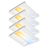 2x2 LED Troffer Light, 15W/20W/25W/30W/40W Selectable Wattage, 5CCT Selectable 3500K/4000K/5000K/5700K/6500K, 0-10V Dimmable, 120-277V, ETL & DLC Listed Commercial Recessed Ceiling Light