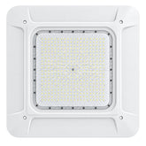 180W LED Gas Station Canopy Light, 400W Metal Halide Equivalent, 25,200 Lumens, 5700K Daylight, 0-10V Dimmable, 120-277V AC, IP65 Waterproof, UL & DLC Listed, Energy-Efficient Commercial Outdoor Canopy Fixture, 5-Year Warranty