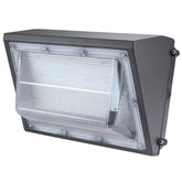 80W Semi-Cutoff LED Wall Pack Light, 10,400 Lumens, 400W Metal Halide Equivalent, 3000K/4000K/5000K CCT Selectable, Built-In Dusk-to-Dawn Photocell, 120-277V, 5-Year Warranty