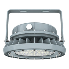 200W LED Explosion Proof Round Light, Class I Division 2, 26,000 Lumens, 5000K, 120-277V AC, 0-10V Dimmable, 120° Beam, Copper-Free Aluminum Housing, Tempered Glass Lens, IP66, Hazardous Location Lighting Fixture