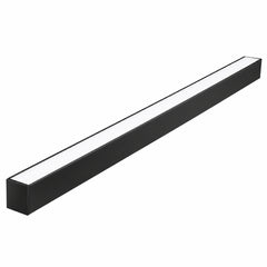 20W/30W/40W/50W/60W 4FT LED Architectural Linear Light, Up to 7,800 Lumens, 130 LM/W, 3000K/3500K/4000K/5000K/6500K Selectable, 120-277V AC, 0-10V Dimmable, 120° Beam, Seamless Linkable, Pendant/Surface Mount, Black