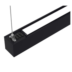 50W 4FT LED Architectural Linear Light, 5,750 Lumens, 115 LM/W, 3500K/4000K/5000K Selectable Up & Down, 120-277V/277-347V, 0-10V Dimmable, 5-Way Adjustable Up/Down Lighting, 110° Beam, Pendant/Surface/Wall Mount