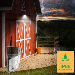26W LED Mini Wall Pack Light, 3,588 Lumens, 90W Metal Halide Equivalent, 3000K/4000K/5000K CCT Selectable, Built-In Dusk-to-Dawn Photocell, 120-277V, DLC Premium, 5-Year Warranty