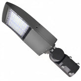 80W/100W/150W Selectable LED Parking Lot Light, Up to 21,000 Lumens, 5000K Daylight, Type III Distribution, 120-277V, 600W Metal Halide Equivalent, 0-10V Dimmable, IP65 Waterproof, Bronze Housing, UL & DLC Certified, 5-Year Warranty
