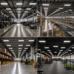 2FT LED Linear High Bay Light, 110W/165W/220W Selectable, 4000K/5000K CCT Tunable, Up to 30,800 Lumens, 140 LM/W, Philips LED Chips, UL Driver, 0-10V Dimmable, 90-277V, Sensor Ready, 700W Metal Halide Equivalent