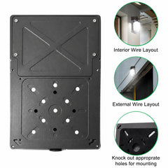 26W LED Mini Wall Pack Light, 3,588 Lumens, 90W Metal Halide Equivalent, 3000K/4000K/5000K CCT Selectable, Built-In Dusk-to-Dawn Photocell, 120-277V, DLC Premium, 5-Year Warranty