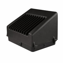 80W Full Cutoff LED Wall Pack Light, 11,200 Lumens, 250W Metal Halide Equivalent, 3000K/4000K/5000K CCT Selectable, Built-In Dusk-to-Dawn Photocell, 120-277V, DLC Premium, 5-Year Warranty