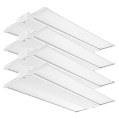 2FT LED Linear High Bay Light, 165W, 23,100 Lumens, 140 LPW, 5000K Daylight, 600W Metal Halide Equivalent, 0-10V Dimmable, 100-277V, Aircraft Hanging Cable, 50,000-Hour Lifespan, Commercial Warehouse & Industrial Lighting