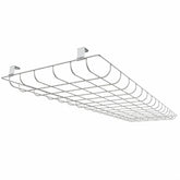 White Wire Guard for 110W/165W/220W LED Linear High Bay Lights, Protective Metal Safety Guard, Light Fixture Cover for Commercial & Industrial Lighting Fixtures
