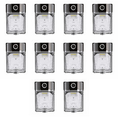 26W LED Mini Wall Pack Light, 3,588 Lumens, 90W Metal Halide Equivalent, 3000K/4000K/5000K CCT Selectable, Built-In Dusk-to-Dawn Photocell, 120-277V, DLC Premium, 5-Year Warranty