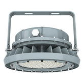 150W LED Explosion Proof Round Light, Class I Division 2, 19,500 Lumens, 5000K, 120-277V AC, 0-10V Dimmable, 120° Beam, Copper-Free Aluminum Housing, Tempered Glass Lens, IP66, Hazardous Location Lighting Fixture