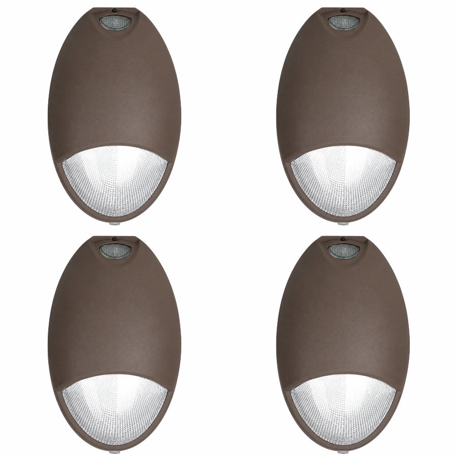 12W LED Security Wall Pack Light, 70W Metal Halide Equivalent, 960 Lumens, 5000K Daylight, 100-277V, Built-In Photocell, Emergency Battery Backup, UL Listed, IP65