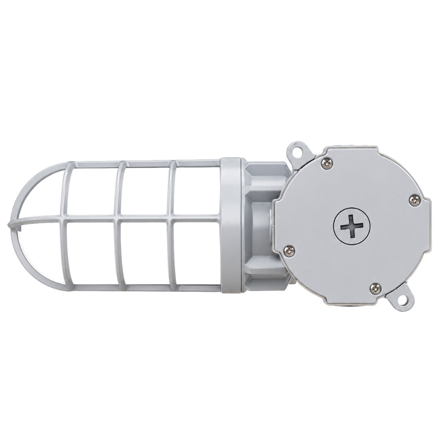 21W LED Jelly Jar Light, AC 120-277V, 5000K, 2,520 Lumens, 120LM/W, IP65, 160° Beam Angle, UL/CUL Listed, DLC, Die-Cast Aluminum Housing, Tempered Glass Lens, Adjustable U-Bracket, Wall & Ceiling Mount