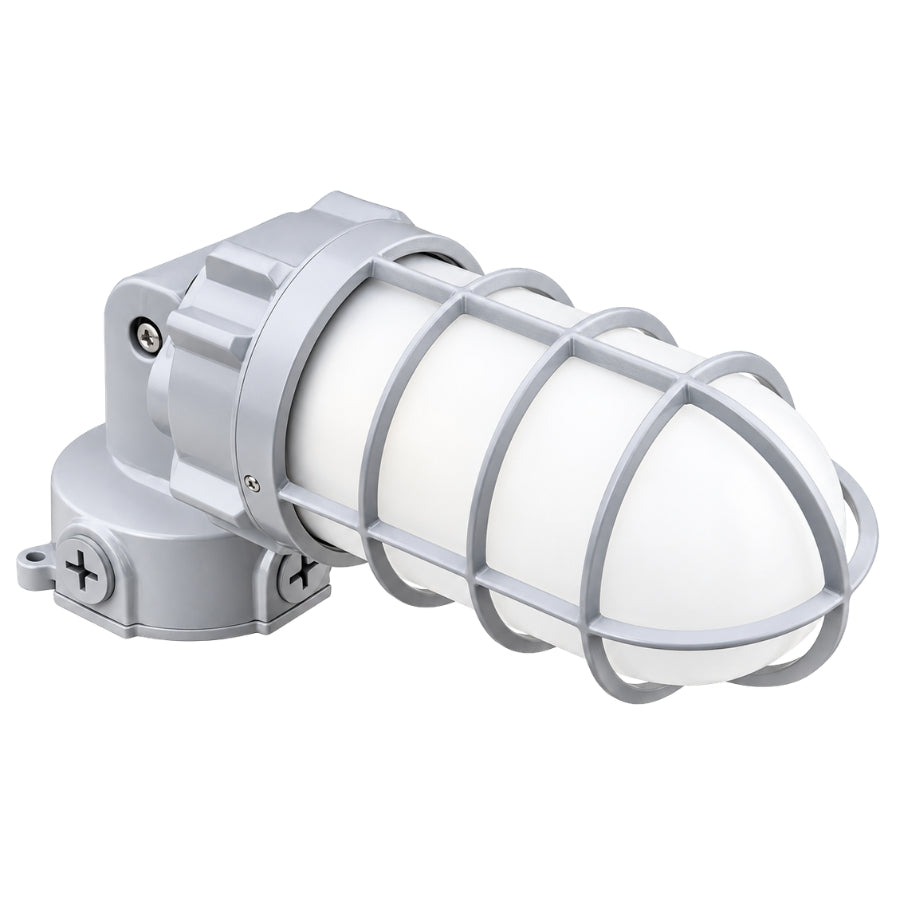 21W LED Jelly Jar Light, AC 120-277V, 5000K, 2,520 Lumens, 120LM/W, IP65, 160° Beam Angle, UL/CUL Listed, DLC, Die-Cast Aluminum Housing, Tempered Glass Lens, Adjustable U-Bracket, Wall & Ceiling Mount