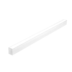 20W/30W/40W/50W/60W 4FT LED Architectural Linear Light, Up to 7,800 Lumens, 130 LM/W, 3000K/3500K/4000K/5000K/6500K Selectable, 120-277V AC, 0-10V Dimmable, 120° Beam, Seamless Linkable, Pendant/Surface Mount, White