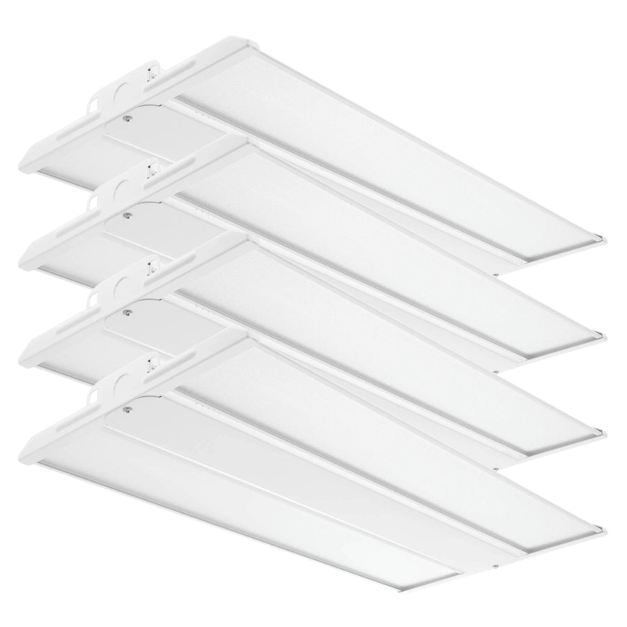 4FT LED Linear High Bay Light, 300W, 42,000 Lumens, 5000K Daylight, Philips LED Chips, UL Driver, 0-10V Dimmable, 90-277V, 50,000-Hour Lifespan, Commercial Warehouse & Industrial Lighting