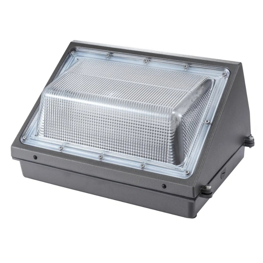 41W Semi-Cutoff LED Wall Pack Light, 5,330 Lumens, 175W Metal Halide Equivalent, 3000K/4000K/5000K CCT Selectable, Built-In Dusk-to-Dawn Photocell, 120-277V, 5-Year Warranty