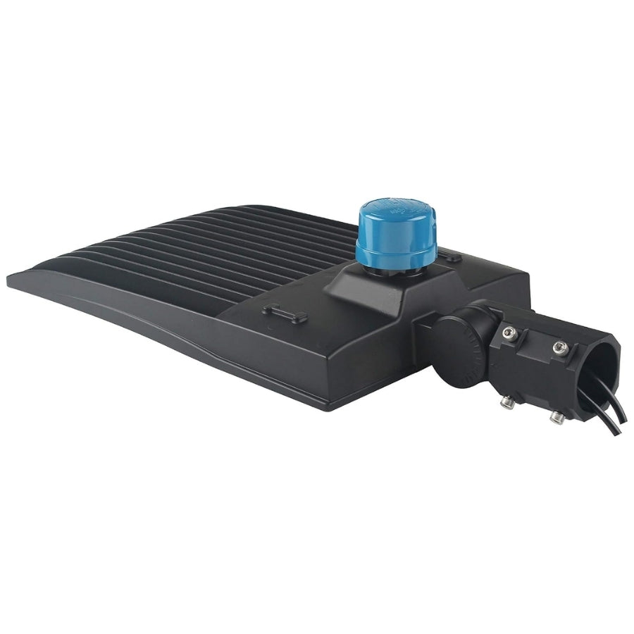 200W/240W/300W Selectable LED Parking Lot Light with Photocell, Up to 39,000 Lumens, 130 LM/W, 1,000W Metal Halide Equivalent, 100-277V, 0-10V Dimmable, Bronze Shoebox Area Light, Slipfitter/Arm Mount/Yoke Bracket, UL Listed