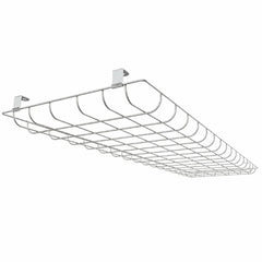 White Wire Guard for 110W/165W/220W LED Linear High Bay Lights, Protective Metal Safety Guard, Light Fixture Cover for Commercial & Industrial Lighting Fixtures