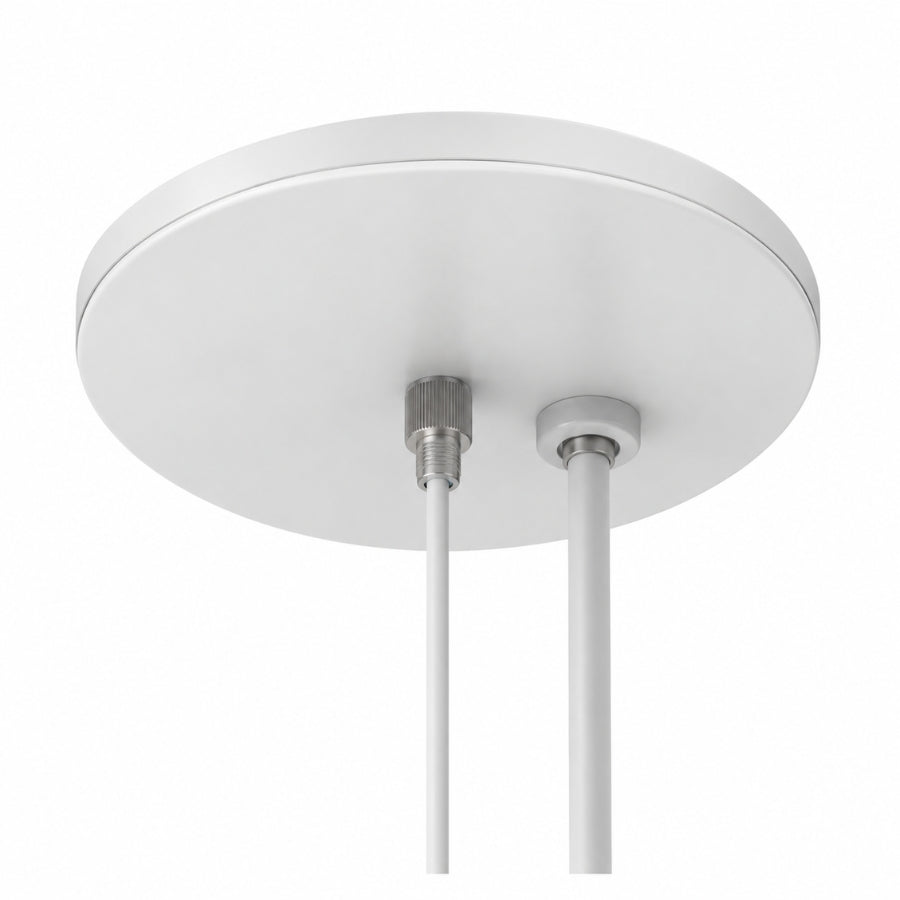 Round Canopy & Power Cable, 2 Meter, for Pendant-Mounted LED Linear Light Fixtures, Ceiling Mounting Hardware, Easy Installation
